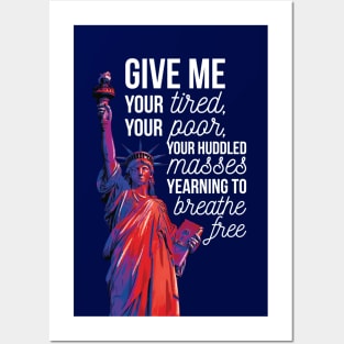 Statue of Liberty Immigration Political Design Posters and Art